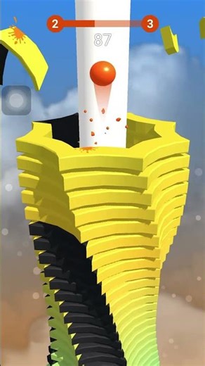 Helix Jump gameplay, level clear, funny moments, tips, speed run