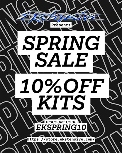 We are excited and proud to announce our spring sale is LIVE! Head over to store.ekstensive.com and enter code EKSPRING10 to get 10% off all Kits! Get your ride ready for Spring! ➖➖➖➖➖➖➖➖➖➖ Valves - Bags - Compressors - Fittings 7-5:30 Tuesday - Saturday ⚙️Fully Stocked Showroom 🔩 ➖➖➖➖➖➖➖➖➖ 🗺 @ekstensivemetalworks 💬 sales@ekstensive.com ☎️281-442-1050 ➖➖➖➖➖➖➖➖➖ #ekstensivemetalworks #ekstensive #spring #sale #airride | Ekstensive Metal Works