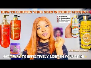 HOW TO USE BODY OIL AND SOAP FOR EFFECTIVE SKIN LIGHTENING + No Lotion Needed! Get lighter skin tone