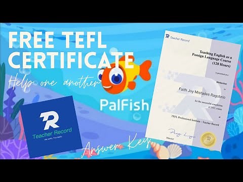 FREE TEFL CERTIFICATE (TEACHER RECORD) | Peytligaya