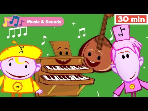 The Notekins | Learn Musical Instruments for Kids | Early Learning Videos | Mandolin | Organ & More