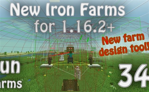 【MC|熟肉】1.16刷铁机制变化、新的铁厂设计工具以及9000物品/h的刷铁厂【gnembon】