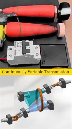 Continuously Variable Transmission #cad #3d #animation #solidworks #machine #viralshorts #fyp