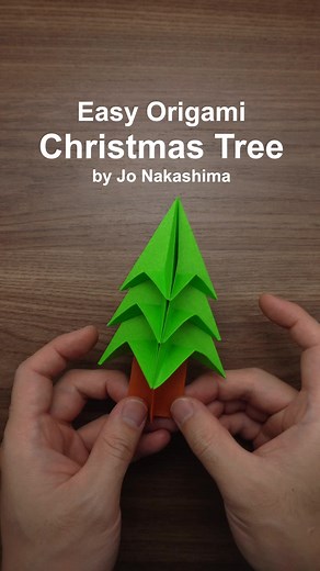 Easy origami Christmas Tree (Jo Nakashima)