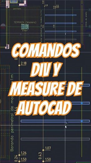 Cómo usar los comandos DIV y Measure con bloques en AutoCAD?