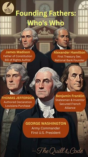 Founding Fathers: Who's Who in America's Past ! Founding Files! #usa