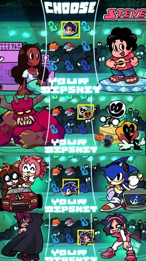 Playable Steven VS Spooky Kids VS Sonic VS Nene 😭 [FNF]