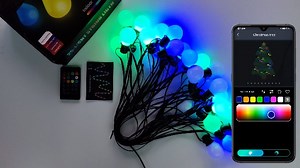 Watch RGBIC Outdoor String Light-G40 Bulbs APP Control Waterproof on Amazon Live