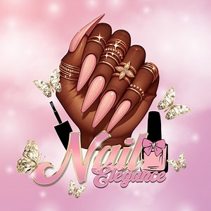Pink Nail Business Logo - Etsy