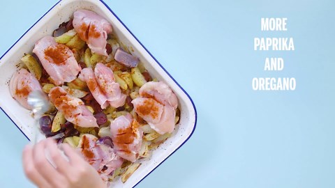 Spanish Chicken Tray Bake | Recipe
