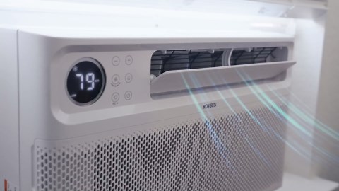 ROVSUN 12000 BTU Window Air Conditioner with Inverter Compressor, AC Unit for Window with Remote Control, Timer Function & Pre-Installed Side Panels for Easy Operation & Installation, 115V/60Hz