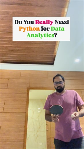 Mohammad Rahmatullah on Instagram: "Many people think: “Without Python, I can’t become a Data Analyst.” That’s half true. You don’t need Python to start Data Analytics. But you do need Python to grow. Excel + SQL can get you entry-level roles. Python helps you: • Handle big data • Clean messy data • Do deeper analysis Truth: Python is not mandatory on Day 1, but it becomes important as your role grows. Takeaway: Don’t delay your journey waiting for Python perfection. Save this if Python confuses