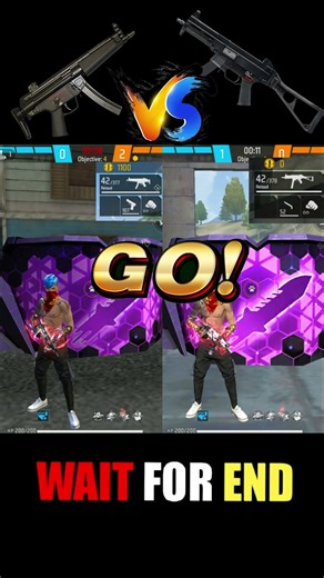 Free Fire🔥Mp5 vs Ump Gun Ability test🤔//How is Best#shorts #ff #viral #subhaygaming