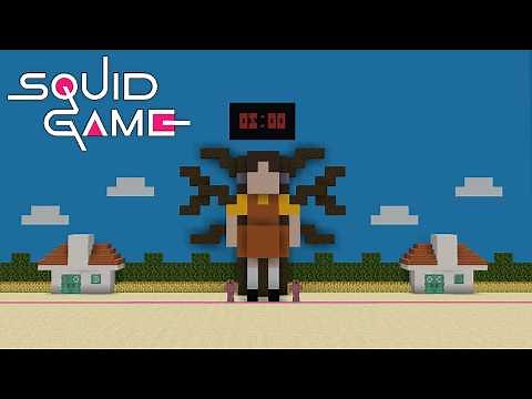 How to Build the Red Light Green Light Arena from Squid Game in Minecraft!