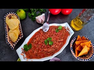 Easy Mexican Red Salsa recipe| How to make Red Salsa from fresh tomatoes|Authentic Red Salsa recipe