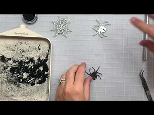 Fuzzy die cut Tutorial | using flocking powder!