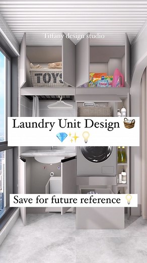 21 reactions · 53 shares | Laundry unit design ✨狀 • • • #tiffanydesignstudio #laundryroom #storageideas | Tiffany Design Studio | Facebook