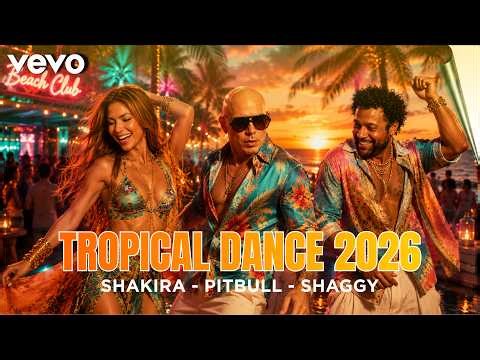 🔥 SHAGGY x SHAKIRA x PITBULL – NEW TROPICAL DANCE | Summer Dance Remix 2026 (Miami Beach Party)