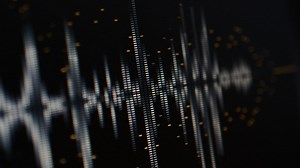 Digital equalizer playing a song - Free Stock Video