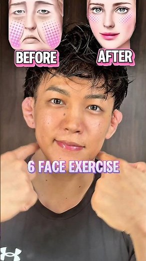 6 facial exercises to make your face smaller❗️