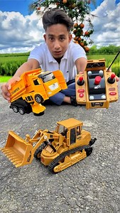Mini dumper and rc excavator unboxing & testing🔥😍#toys #unboxing #shorts #dumper #excavator | Anam Toys