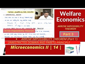 [Microeconomics II] Welfare Economics | Arrow Impossibility Theorem | Meaning | Part 1 | 14 |