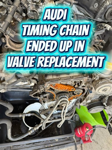 Audi timing chain 2 #mechanic #audi #mechaniclife