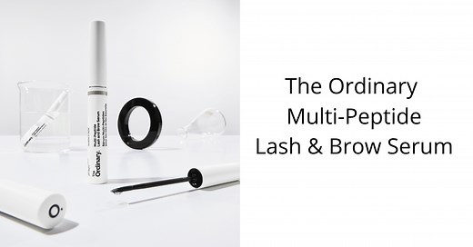 The Ordinary Lash & Brow Serum & Before & After Photo