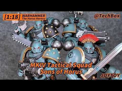 Joytoy Warhammer The Horus Heresy, 30K, Sons of Horus MKIV Tactical Squad, 1/18 scale figure