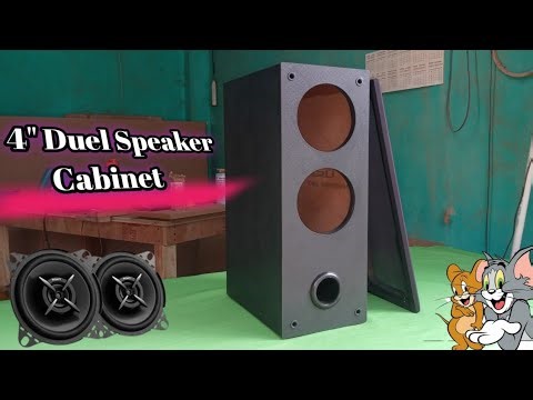 Duel 4 Inch Speaker Box Making 🔊 How To Make 4 Inch Speaker Box