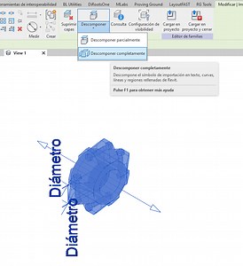 Explotar dibujo en REVIT importado desde CAD