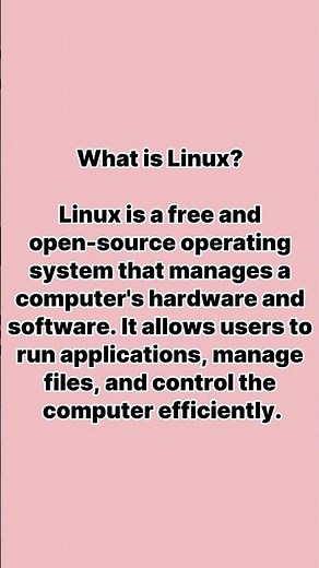 What is Linux?#Linux #LinuxOS #operatingsystem