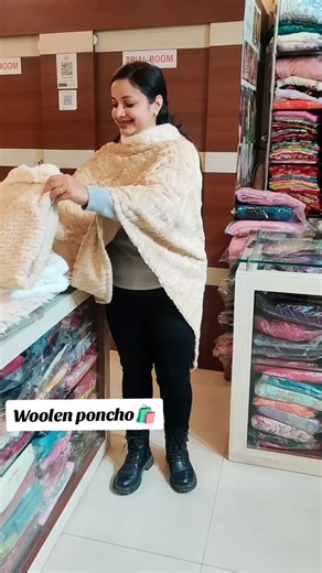 @aashvifashionnepal on Instagram: "Winter Collection🚚🛍️ Premium quality woolen poncho...👗 Size:free VISIT STORE FOR MORE CONTACT NUMBER:+9779849044927 Wholesale/Retail both #follow #followme #keepsupporting #kurtha #wintercollection2025"