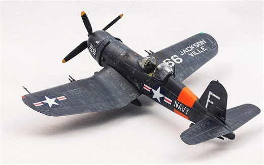 利华Revell 1/72 F4U-F Corsair二战"海盗"战斗机模型制作视频上集
