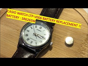 CASIO Watch LTP-V006 Battery Replacement