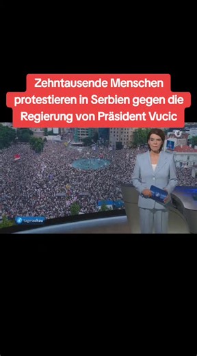 Zehntausende Menschen protestieren in Serbien gegen die Regierung von Präsident Vucic #belgrad #serbien #vucic #deutschland #deutsch