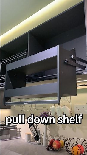 Struggling to Reach Upper Cabinets? Try This Space-Saving Pull Down Organizer! #storagesolutions