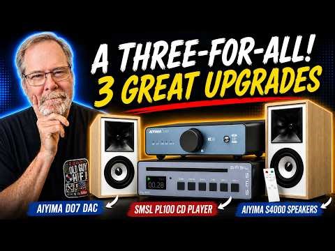 Three reviews in one. 3 Budget HiFi Upgrades That Actually Deliver (DAC, Speakers & CD Player)
