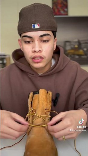 How to lace your timberline boots #fashion #streetwear #lacing #timberline #sosaarchive