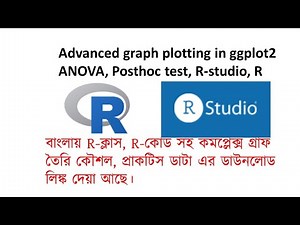 R Advanced graph- ggplot2 ANOVA, Posthoc, R-studio | R Practice Module Quantitative | Qualitative