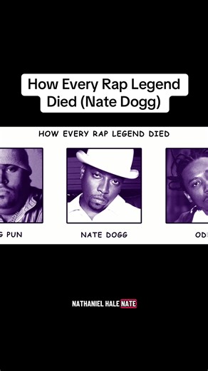 How Every Rap Legend Died (Nate Dogg)🎤 #natedogg #music #strokesurvivor #westcoast