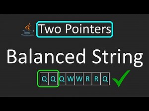 LeetCode - 1234. Replace the Substring for Balanced String | Two Pointers Technique | Java