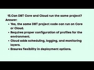 DBT CLOUD VS DBT CORE
