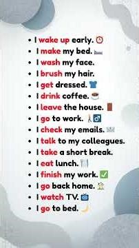 Morning Routine in English | Daily Life Sentences for Beginners ⏰✨