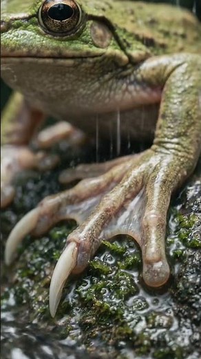 This Frog Grows HAIR To Breathe Underwater 😱 | #shorts