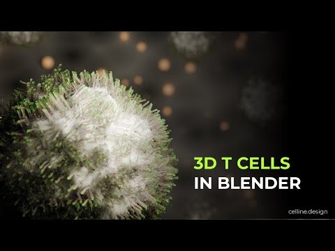 Blender Tutorial | 3D T Cells | 3D T Lymphocytes | Beginner Level
