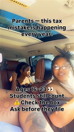 The Tax Doctor | Tax | Business Consulting | Nola 📍 on Instagram: "That one little box…can cost you BIG MONEY 💰 If you have kids between 16 and 23 and you still claim them as dependents, don’t let them rush and file their own taxes first. A lot of parents run into issues because their kids filed on apps like Cash App or TurboTax without realizing what they were clicking. Most of those students didn’t check the box that says 🚨 “someone else can claim me.” Once that happens, when the parent goe