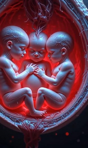 How Triplets Grow in the Womb | 3D Fetal Development Week by Week (Full Journey Inside)
