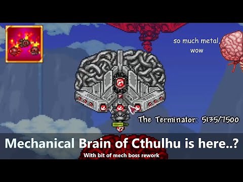 Terraria with new Mechanical boss: The Terminator..? ─ Along with Mech boss rework mod! [1.4]