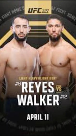 Confirmado UFC 327: Reyes vs. Walker ¿Quién resurge en semipesado?